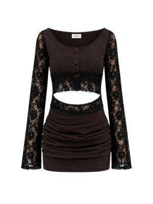 TINNA CONCEPT Brown Mini Skirt