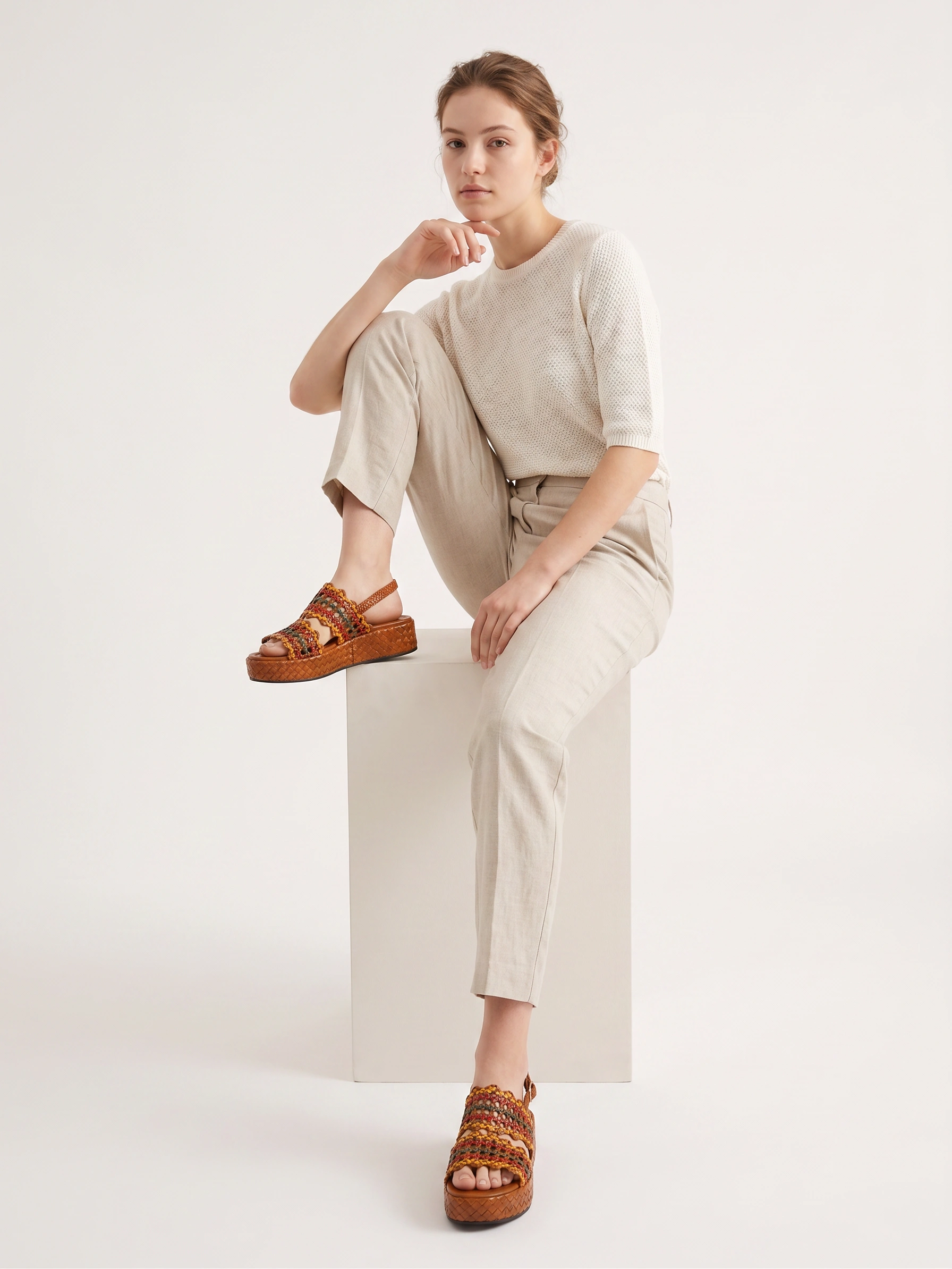 PONS QUINTANA Brown Platforms Sandal - Image 2
