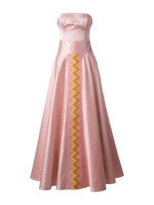 NAAYE BRAHM Blush Pink Strapless Evening Gown – La Passeuse