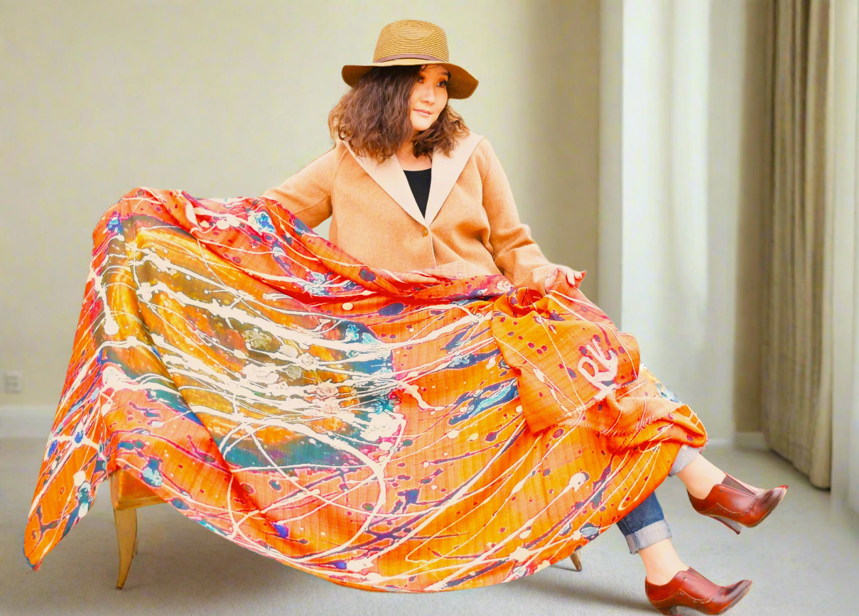 Orange scarf Atelier & Tapestry