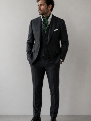 Green scarf for men