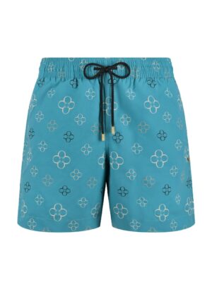 ELI NOOR DESIGN Swim Shorts End Style In Aqua Blue