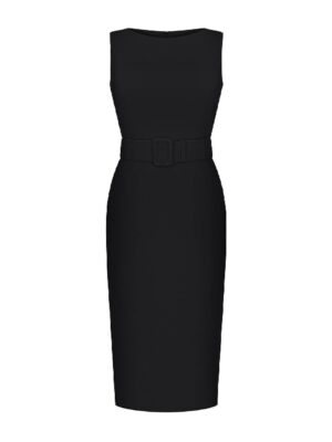 ANASTASIIA IVANOVA Black Midi Dress