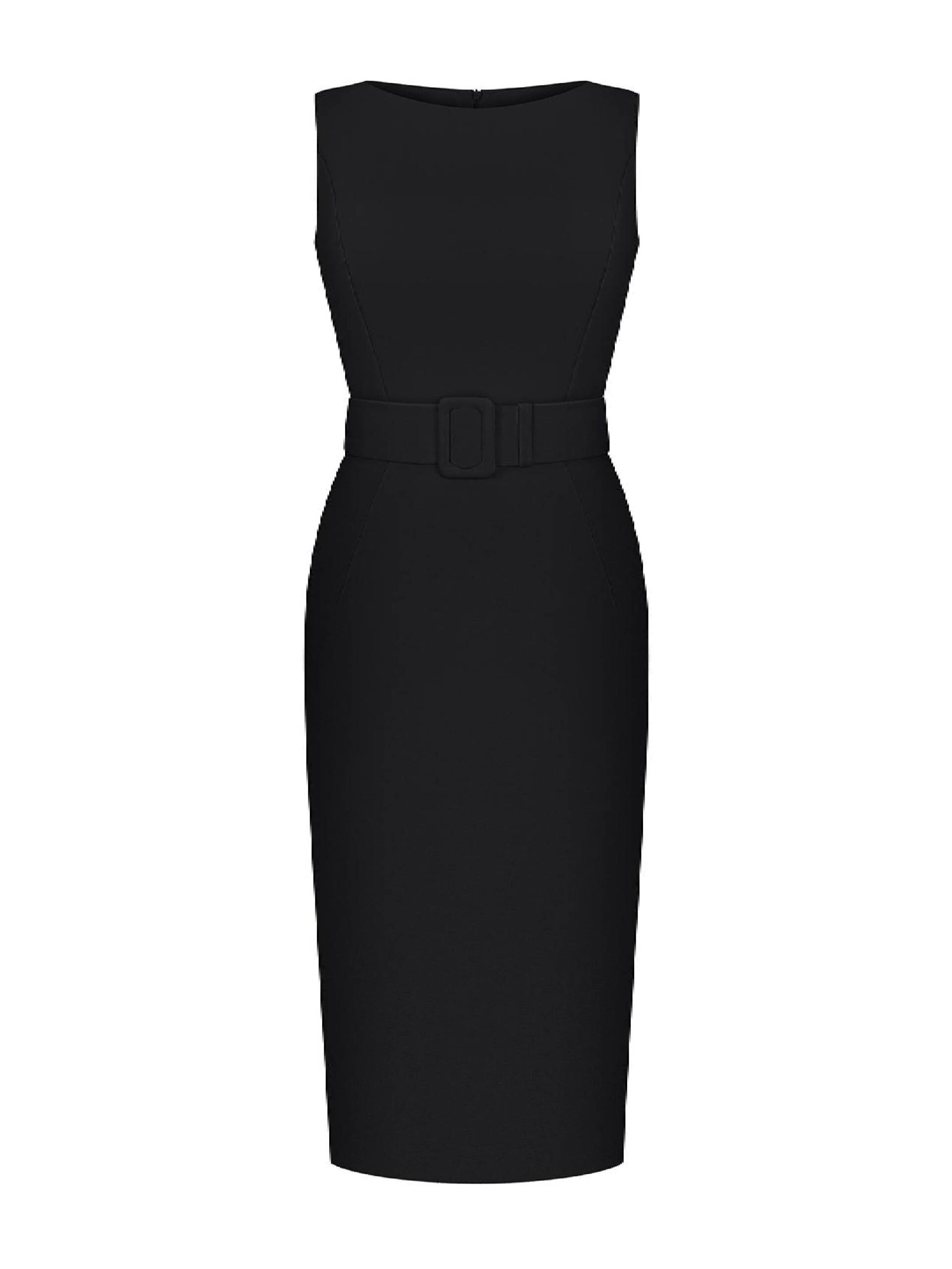 ANASTASIIA IVANOVA Black Midi Dress