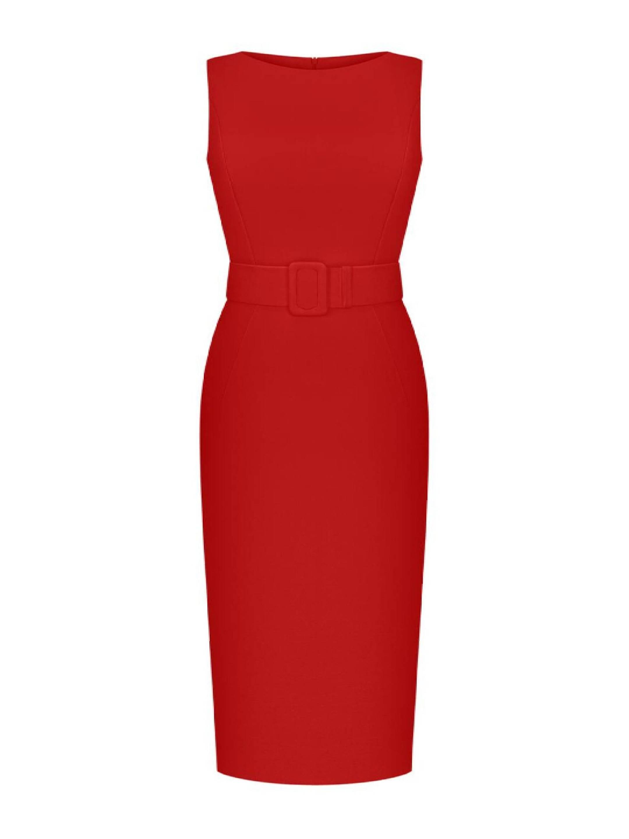 ANASTASIIA IVANOVA Red Midi Dress