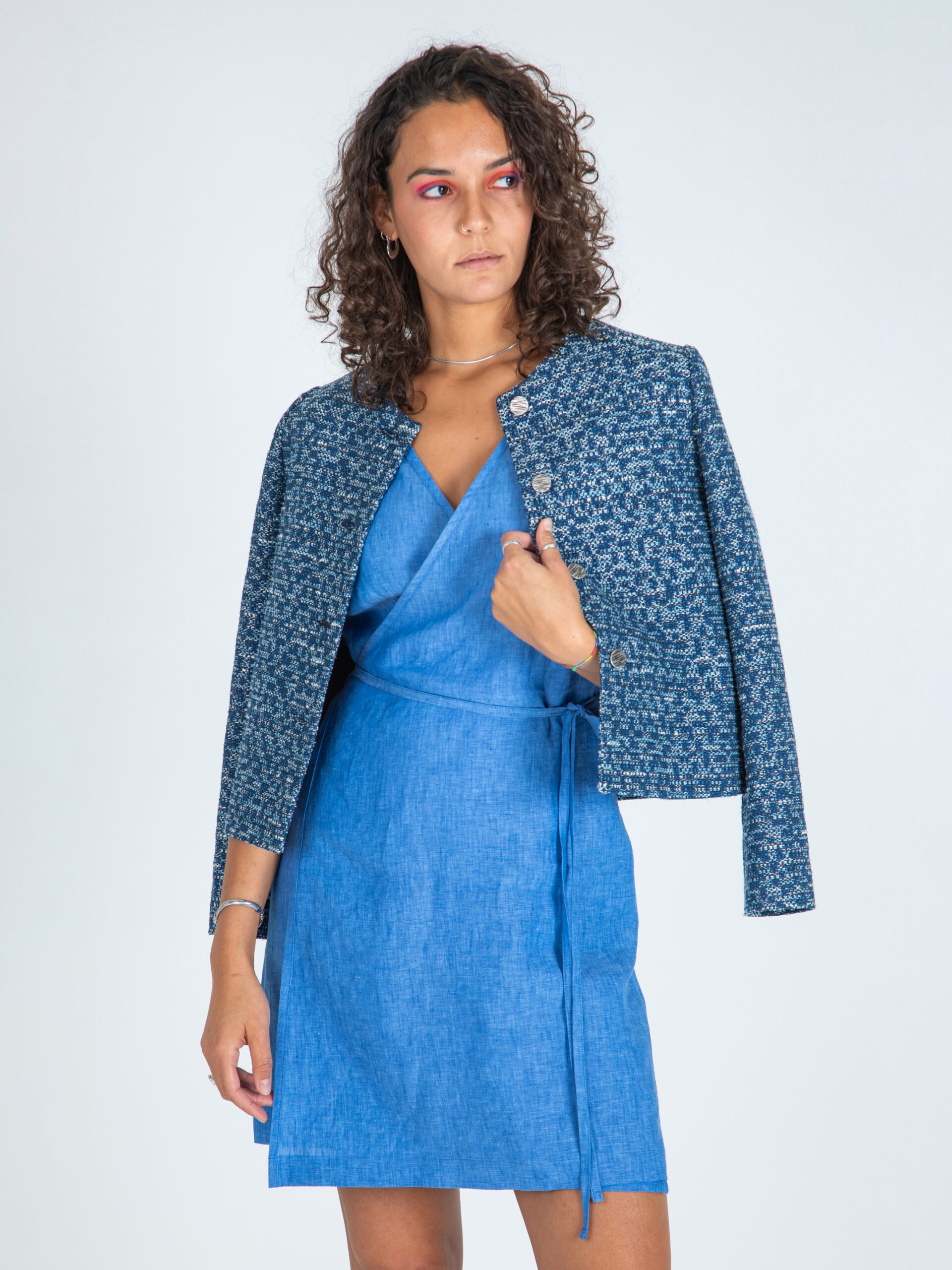 LADINA BUNDI Multi-Color Casual Jacket/Blazer - Image 3