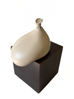 MHOTIF Ivory/Cream Resin Balloon Art Object Object