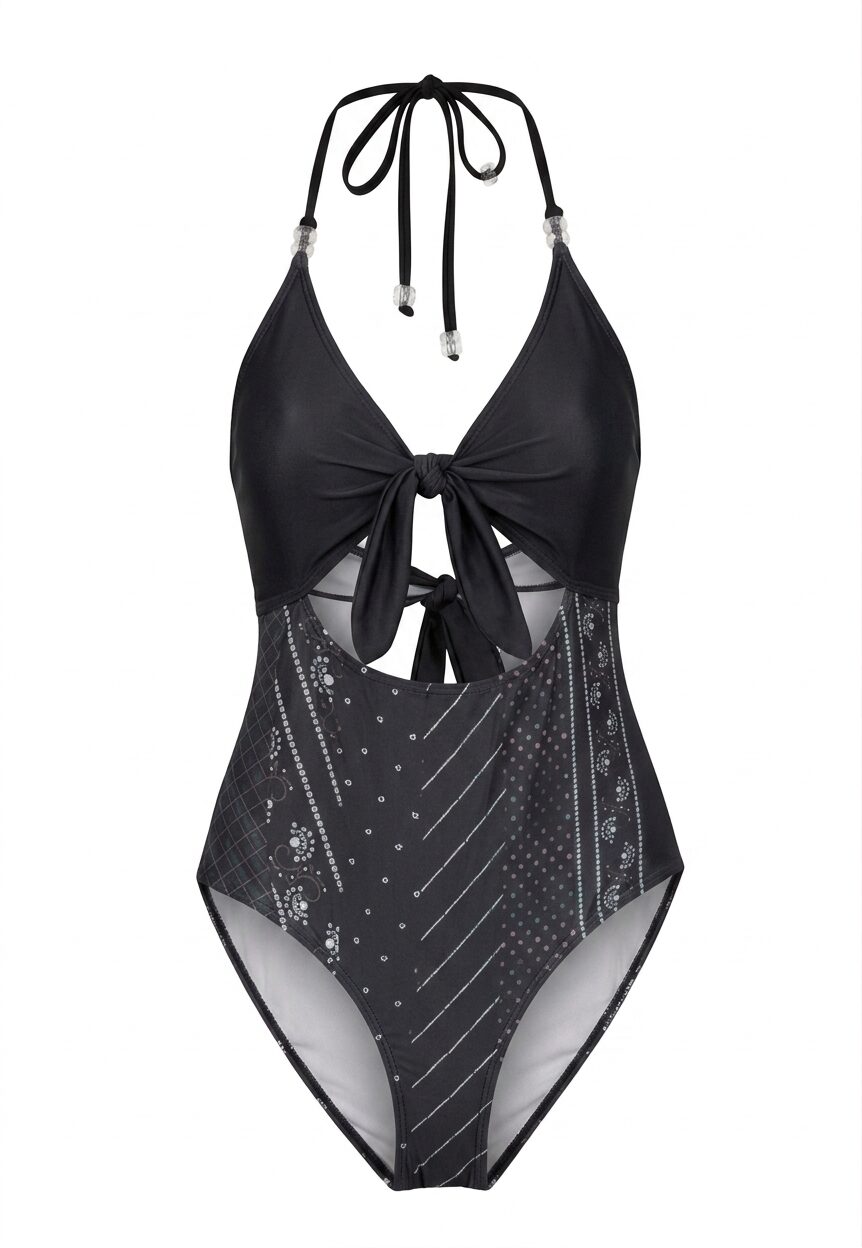 MundoE&E Geometric Print Once Piece Swimwear - Image 3