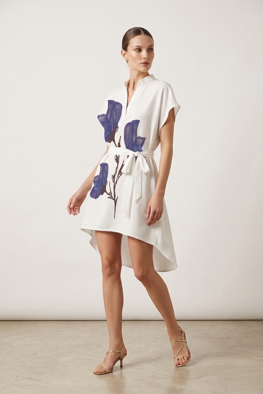 MundoE&E Floral Print Casual Dress - Image 4