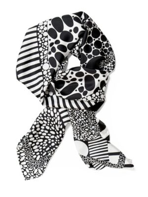 POEMET 'Monochrome' Silk Scarf