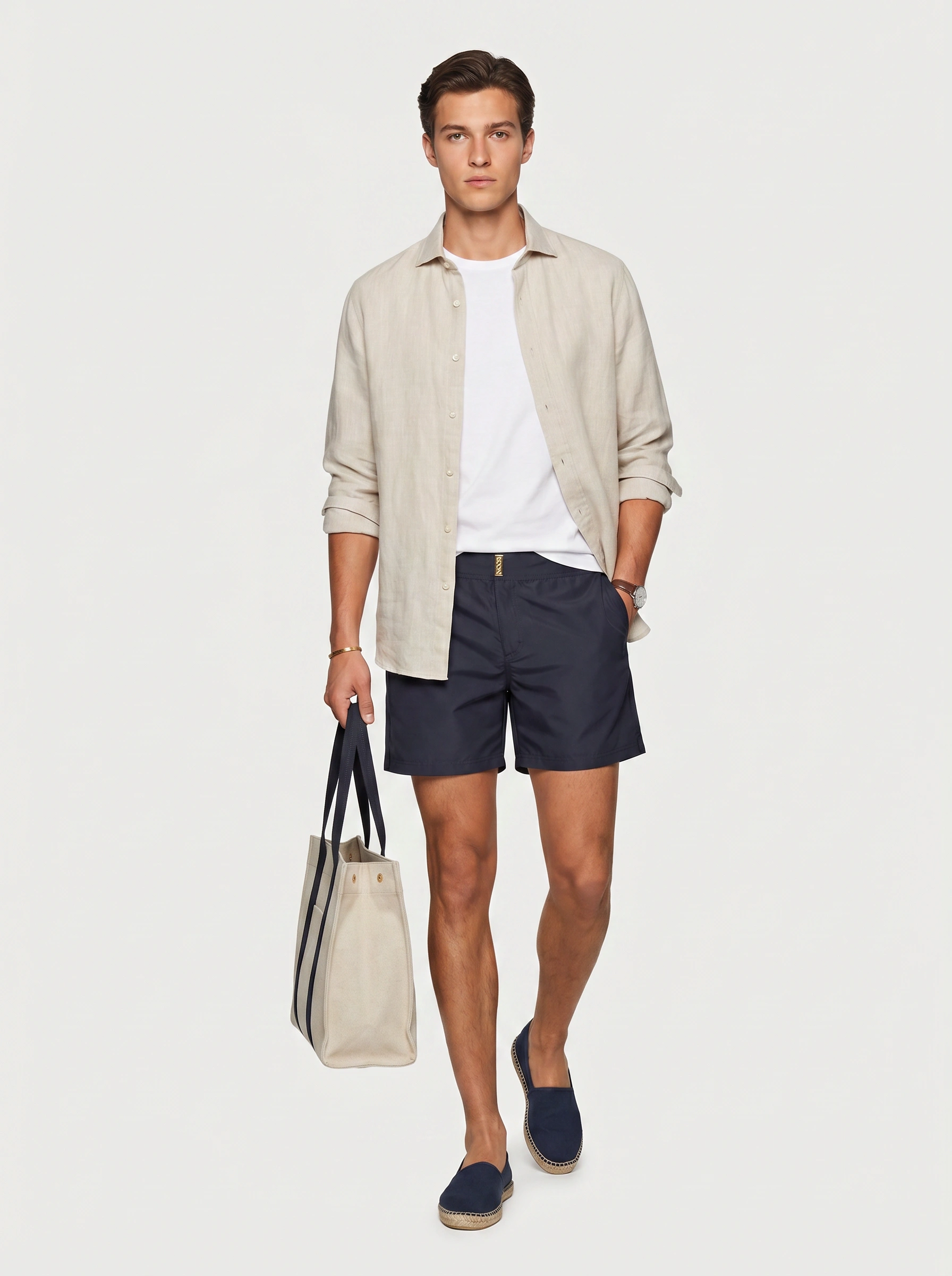 ELI NOOR DESIGN Swim Shorts Prince Style In Midnight Luxe - Image 2