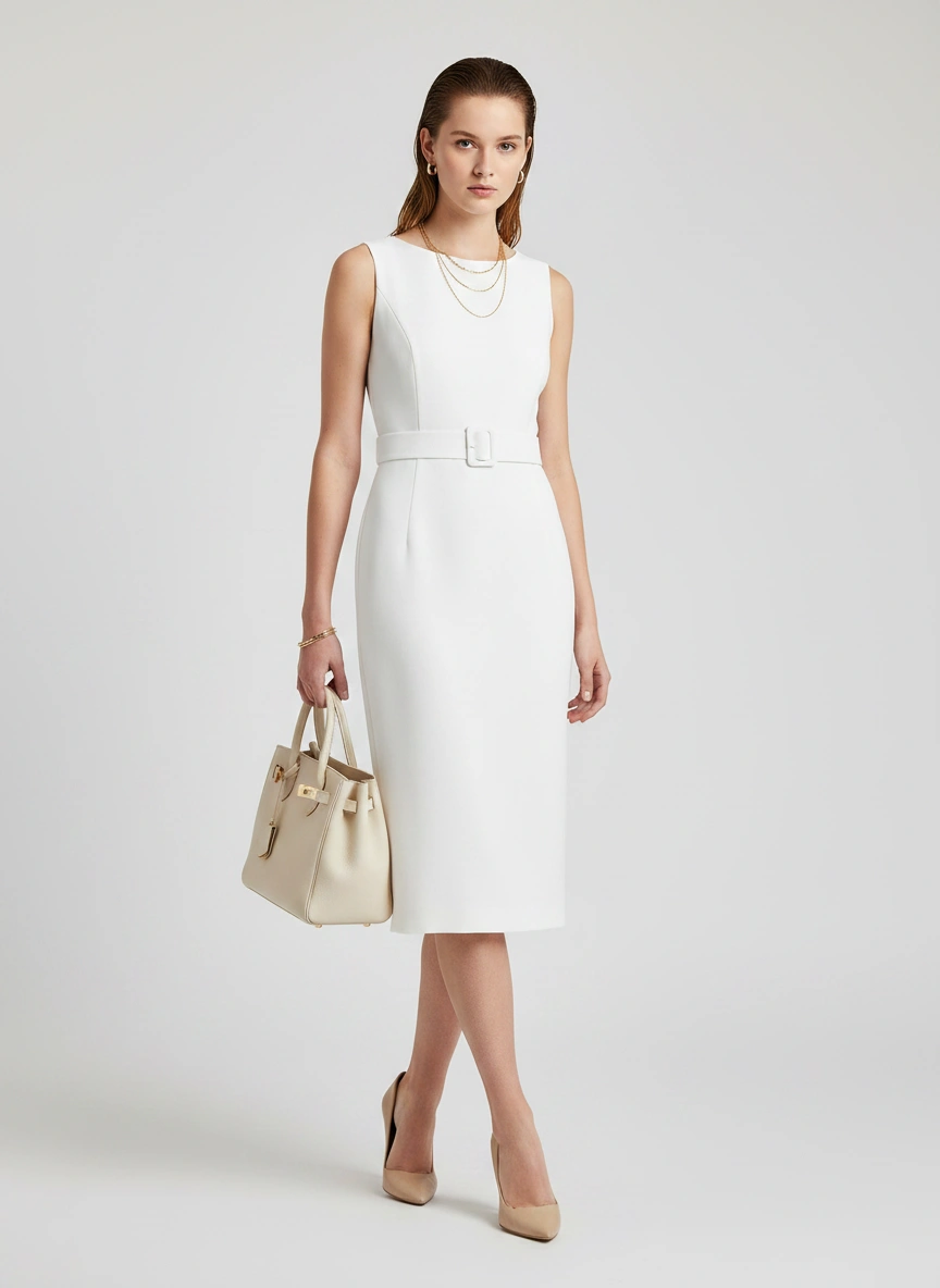 ANASTASIIA IVANOVA White Midi Dress - Image 2