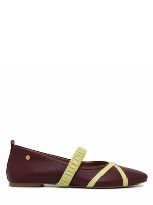 ATHENARA By MARCELA HERNANDEZ Cleo Wine Ballet Flat