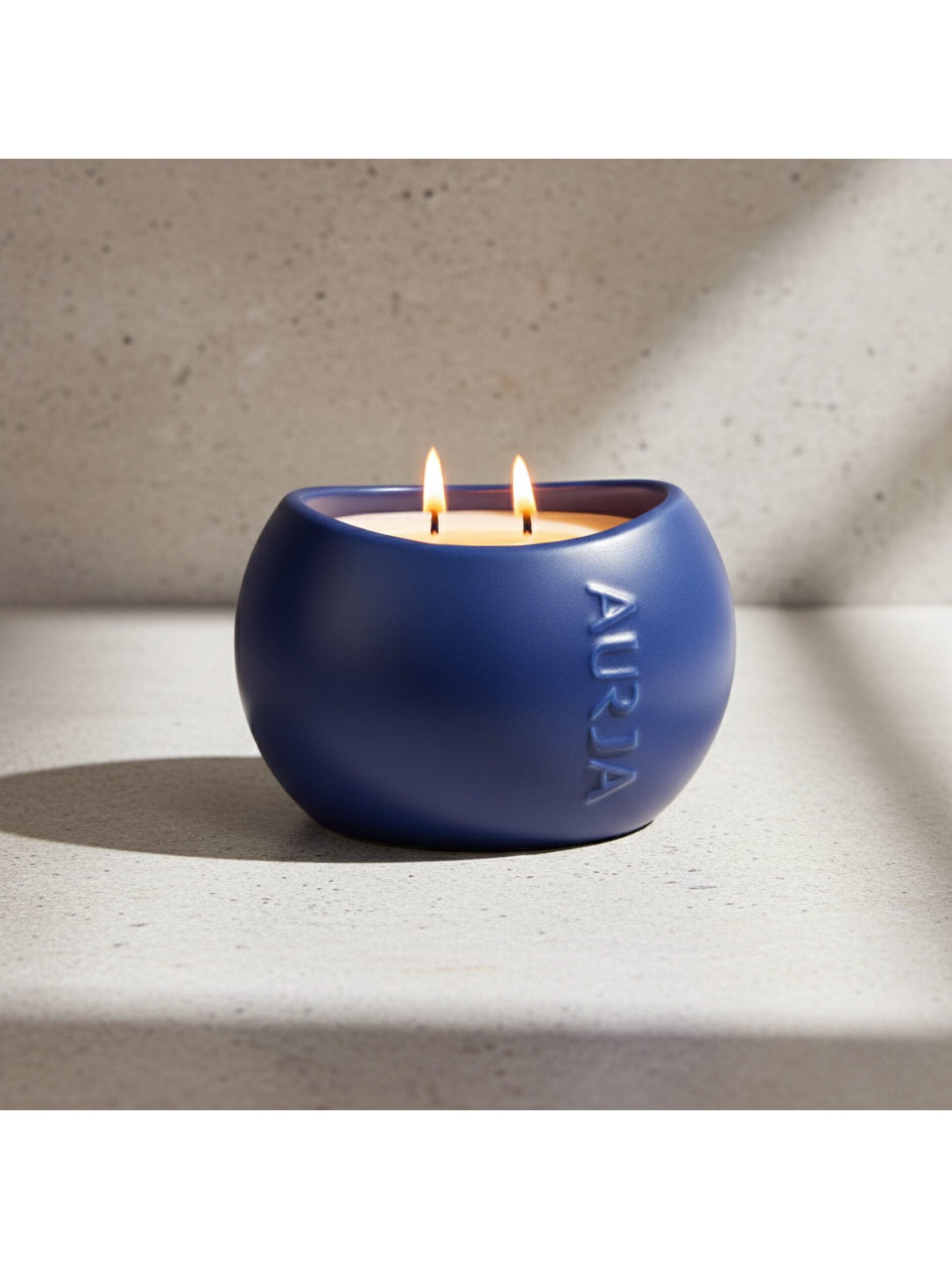 AURJA Blue Aum Cardamom Hinoki Moss Candle - Image 2