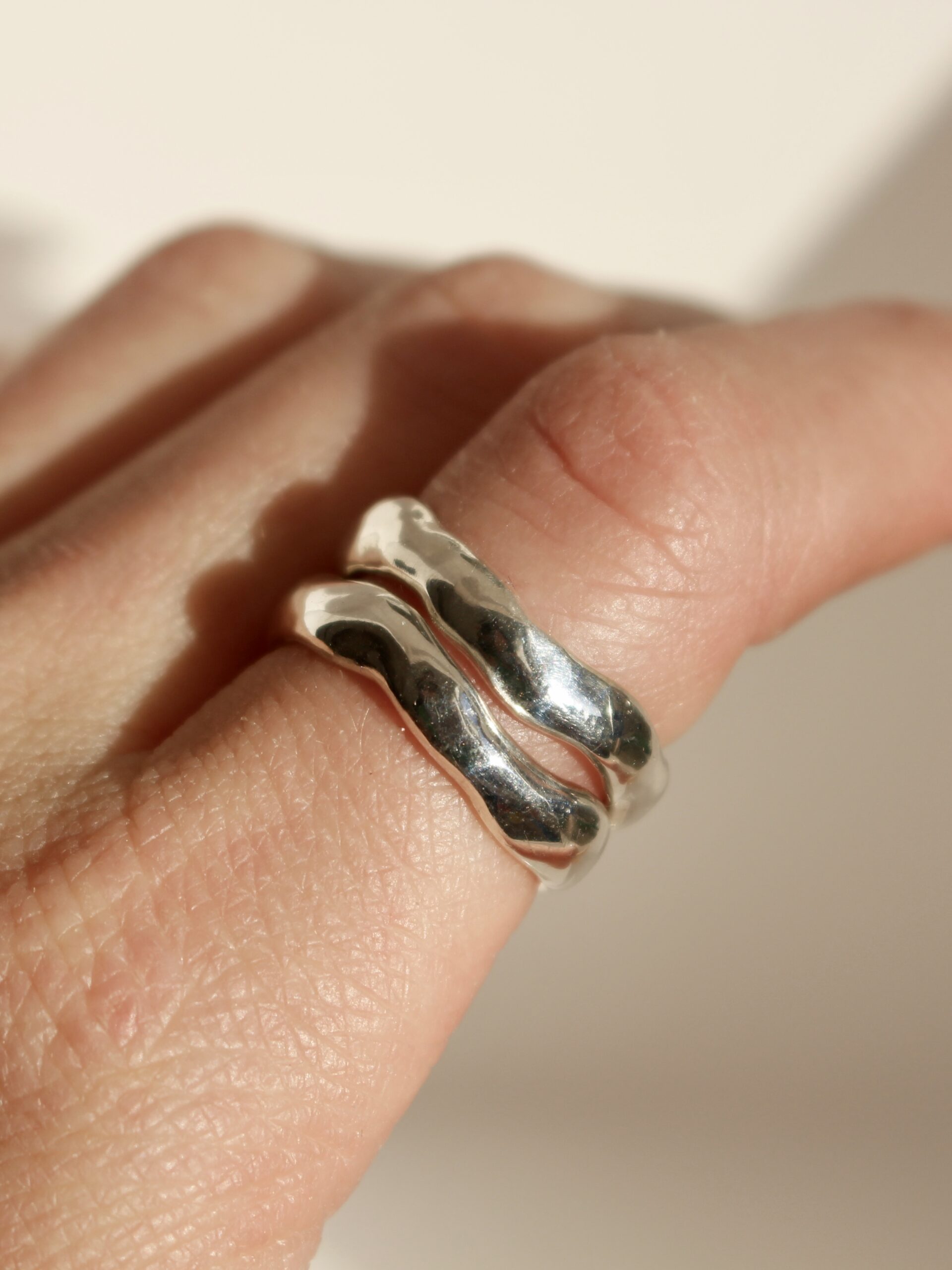 Chloe Isadora Slalom Ring - Hand Carved & Cast - Image 10