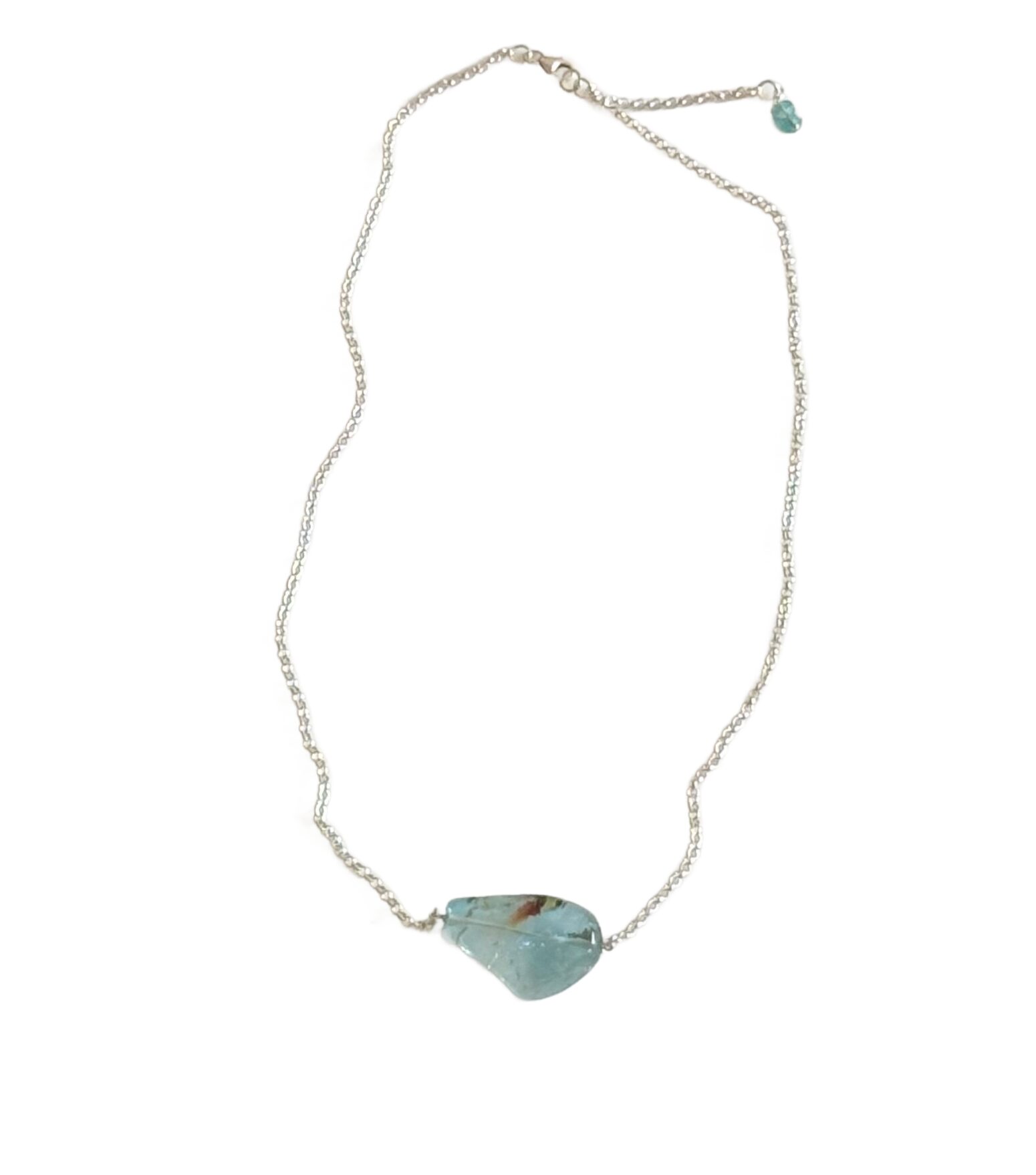 D&T Jewels Blue Aquamarine Necklace - Image 2