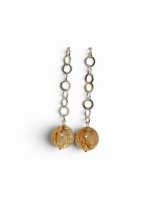 D&T Jewels Silver Copper Earrings