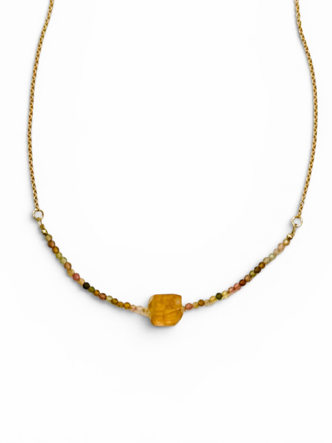 D&T Jewels Multi-Color Topaz Necklace