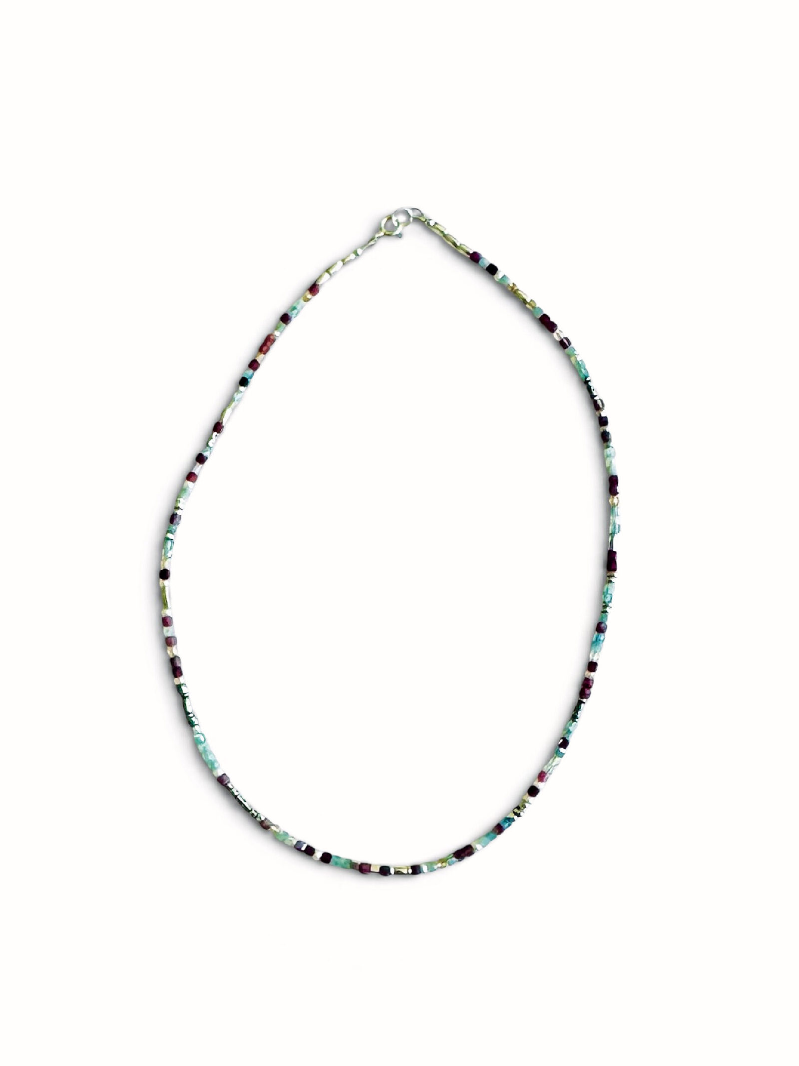 D&T Jewels Pink Silver Necklace