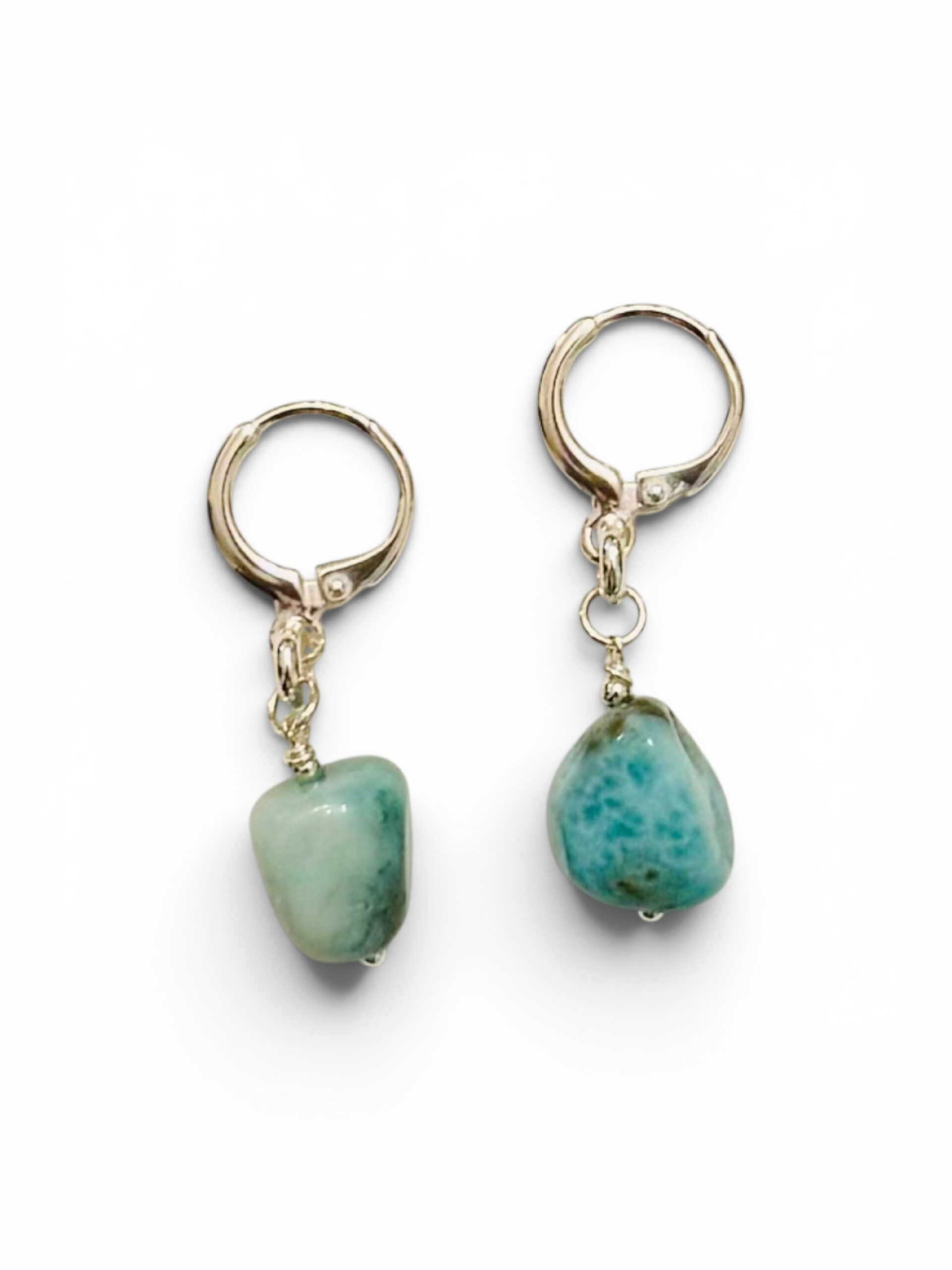 D&T Jewels Blue Silver Earrings