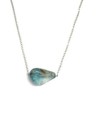 D&T Jewels Blue Aquamarine Necklace