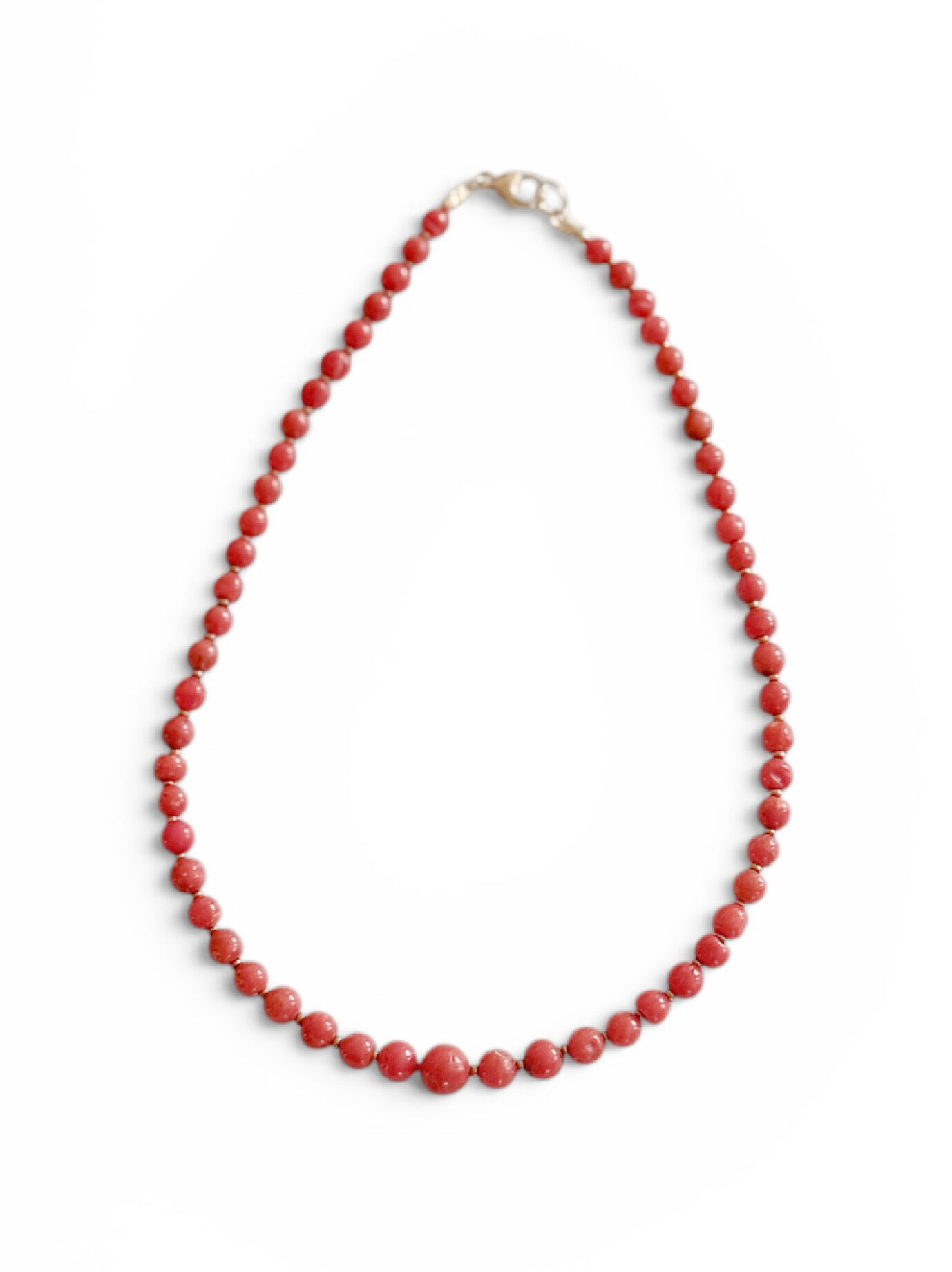 D&T Jewels Red Round Necklace