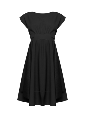 L U C I E M A R K O V A Gravity Lo Wrap Dress (Black Business Dress)