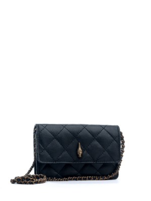 ISI OMIYI Black Brass Calf Leather Mini Crossbody