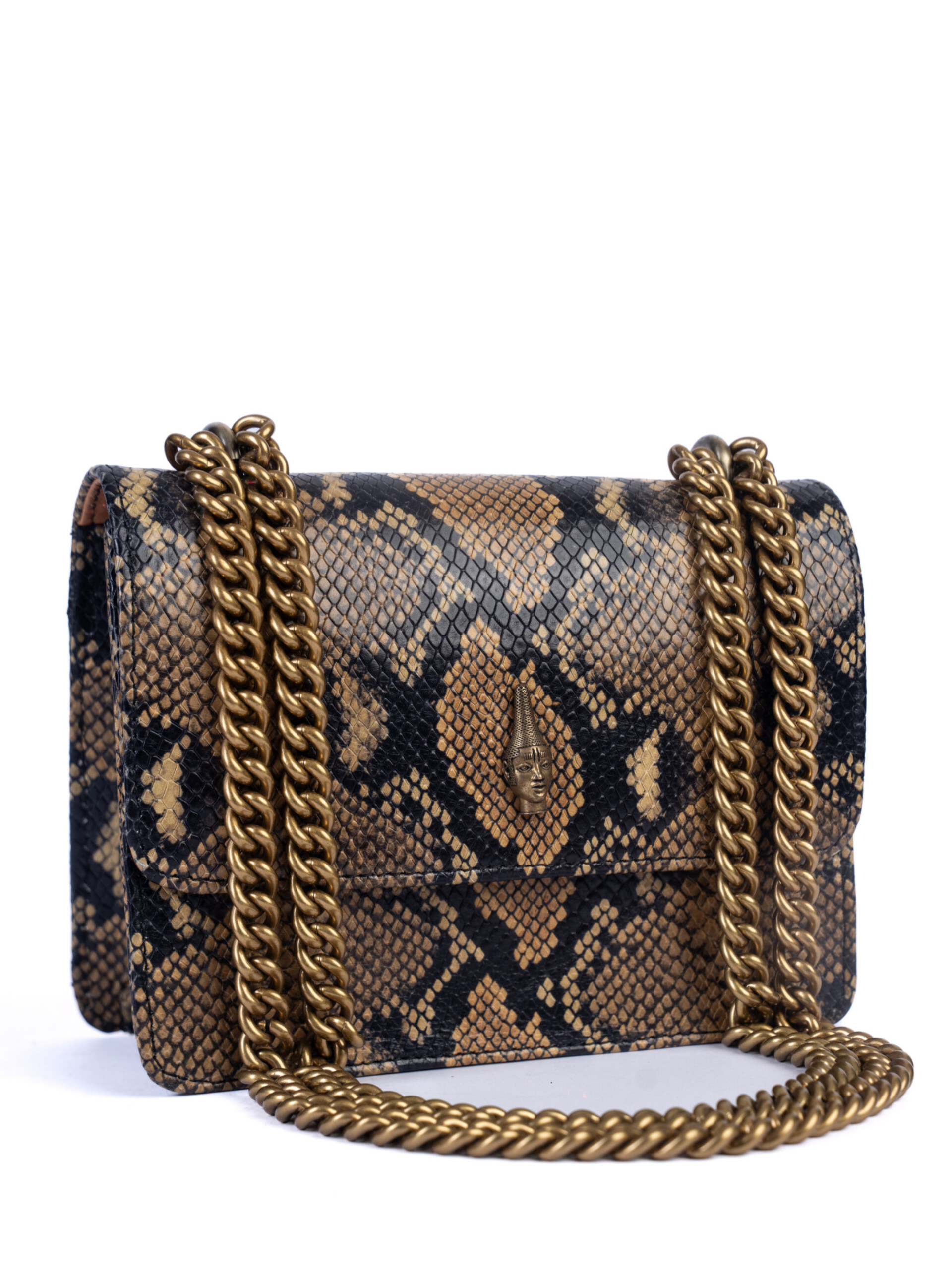 ISI OMIYI Animal Print Calf Leather Small Crossbody
