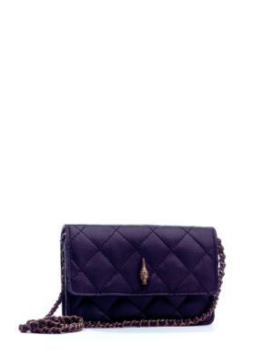 ISI OMIYI Brown Brass Calf Leather Mini Crossbody