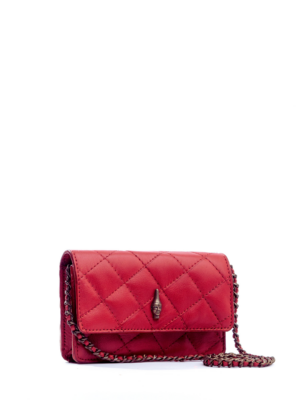 ISI OMIYI Red Brass Calf Leather Mini Crossbody