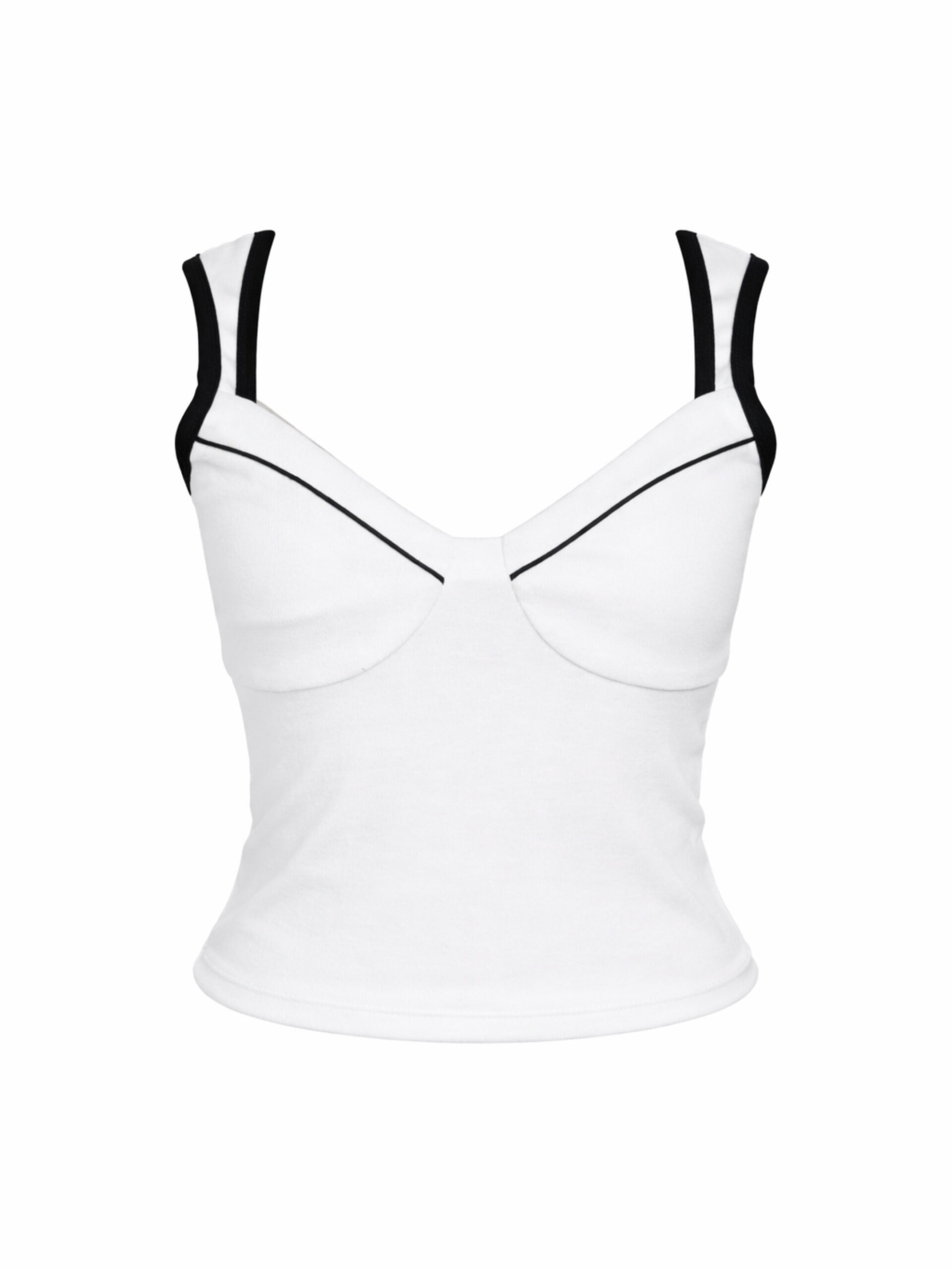 Janeke Luxueuse White Sleeveless Top