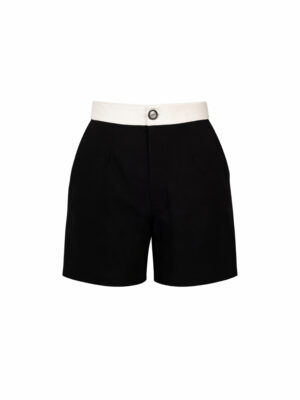 Janeke Luxueuse Black Tailored Shorts