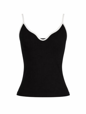 Janeke Luxueuse Black Sleeveless Top