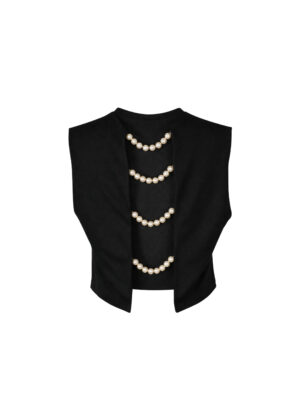 Janeke Luxueuse Black Sleeveless Top