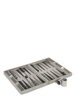 Luho Design House Grey River Backgammon Set Object