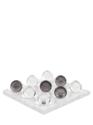 Luho Design House Clear Xavier Tic-Tac-Toe Set Object