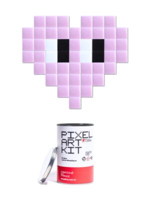 PIXEL CORNER Pink Pixel Art Kit Heart(S) Wall Decor