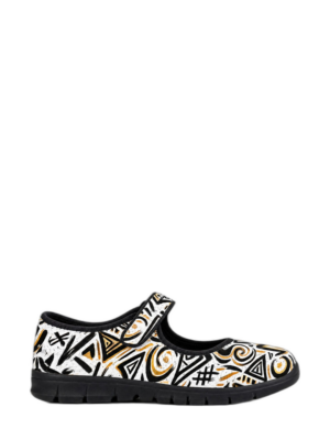 Rich And Rich Homeopportunities Rich And Rich Black Gold Street Art Women'S Mary Jane'S
