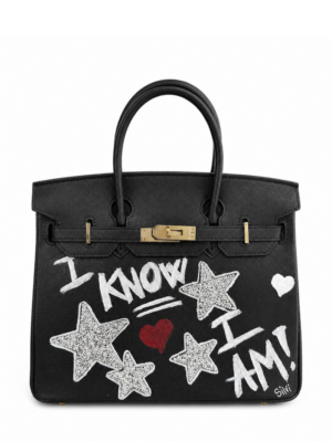 Silvi Black Leather Handle