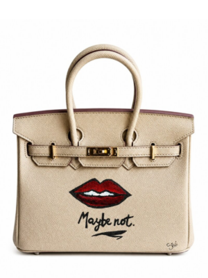 Silvi Tan/Beige Leather Medium Handle