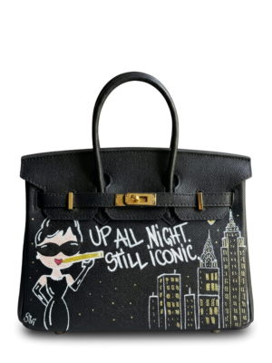 Silvi Black Leather Medium Handle