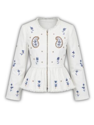 Style Junkiie White Denim Jacket/Blazer