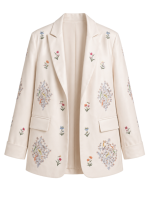 Style Junkiie Ivory/Cream Blazer Jacket/Blazer