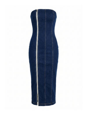 Style Junkiie Blue Denim Skirt
