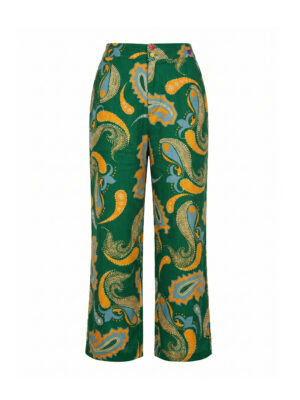 Style Junkiie Green Cropped Pants