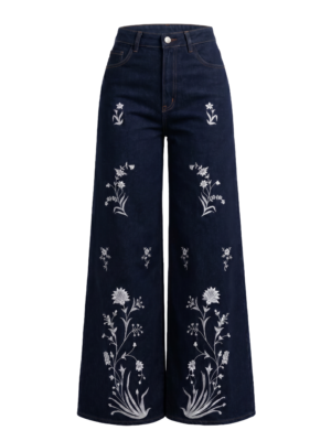 Style Junkiie Blue Wide Leg Pants