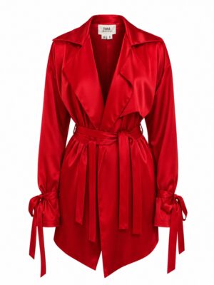 TINNA CONCEPT Red Trench Coat Coat/Outerwear