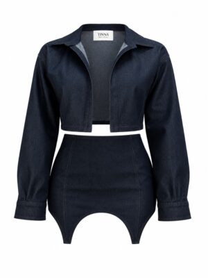 TINNA CONCEPT Blue Denim Jacket/Blazer two-piece