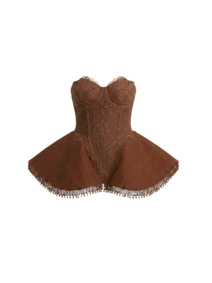 Tamris Couture Brown Blouse Top